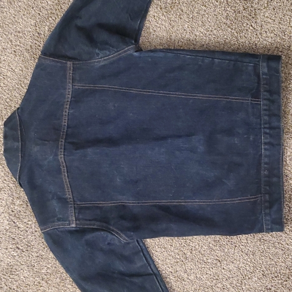 1970'S Orange Tag Vintage Levi's Jean Jacket Women's Small - Picture 5 of 8